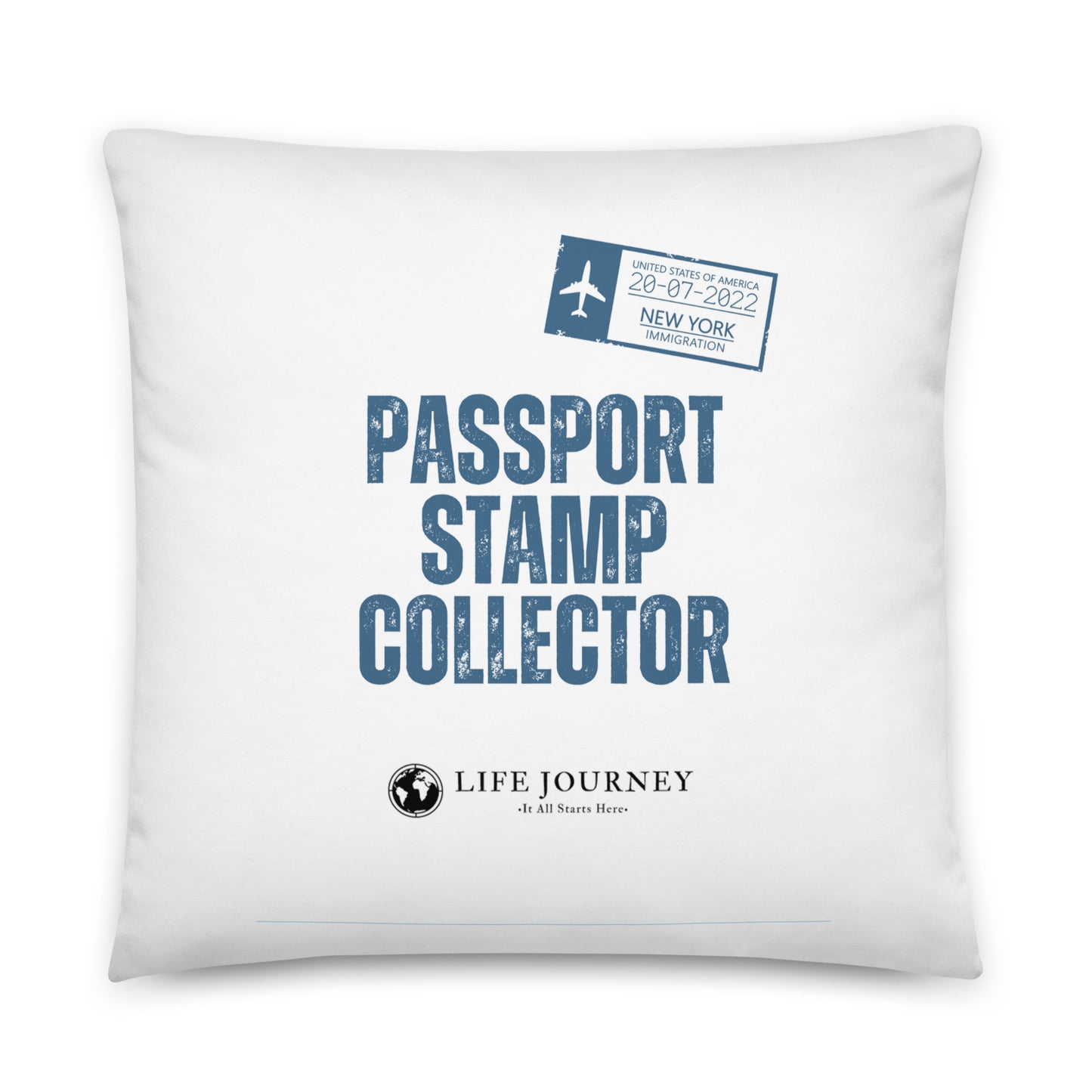 Basic Pillow Passport Stamp Collector