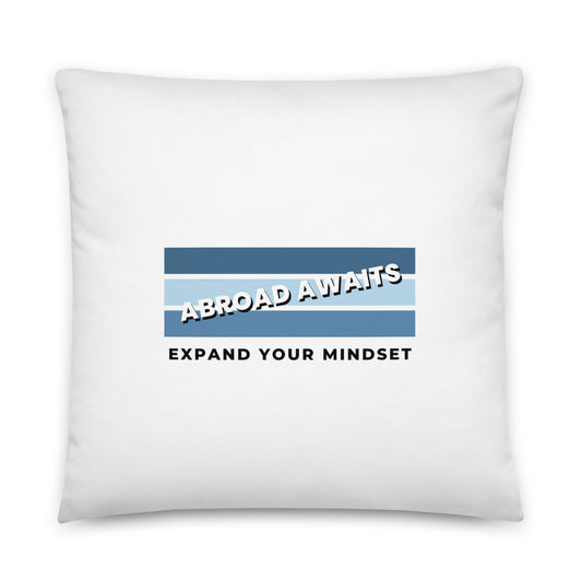 Basic Pillow Abroad Awaits Expand Your Mindset