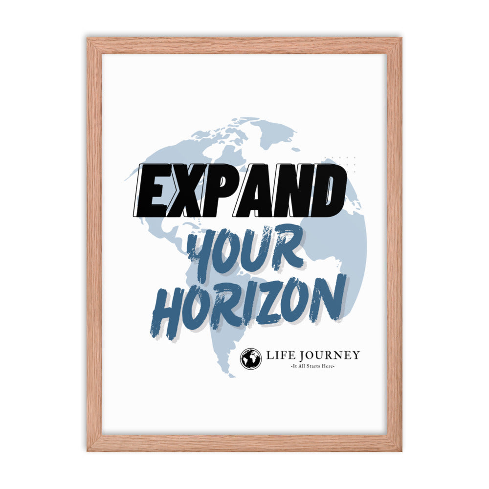 Framed poster Expand Your Horizon