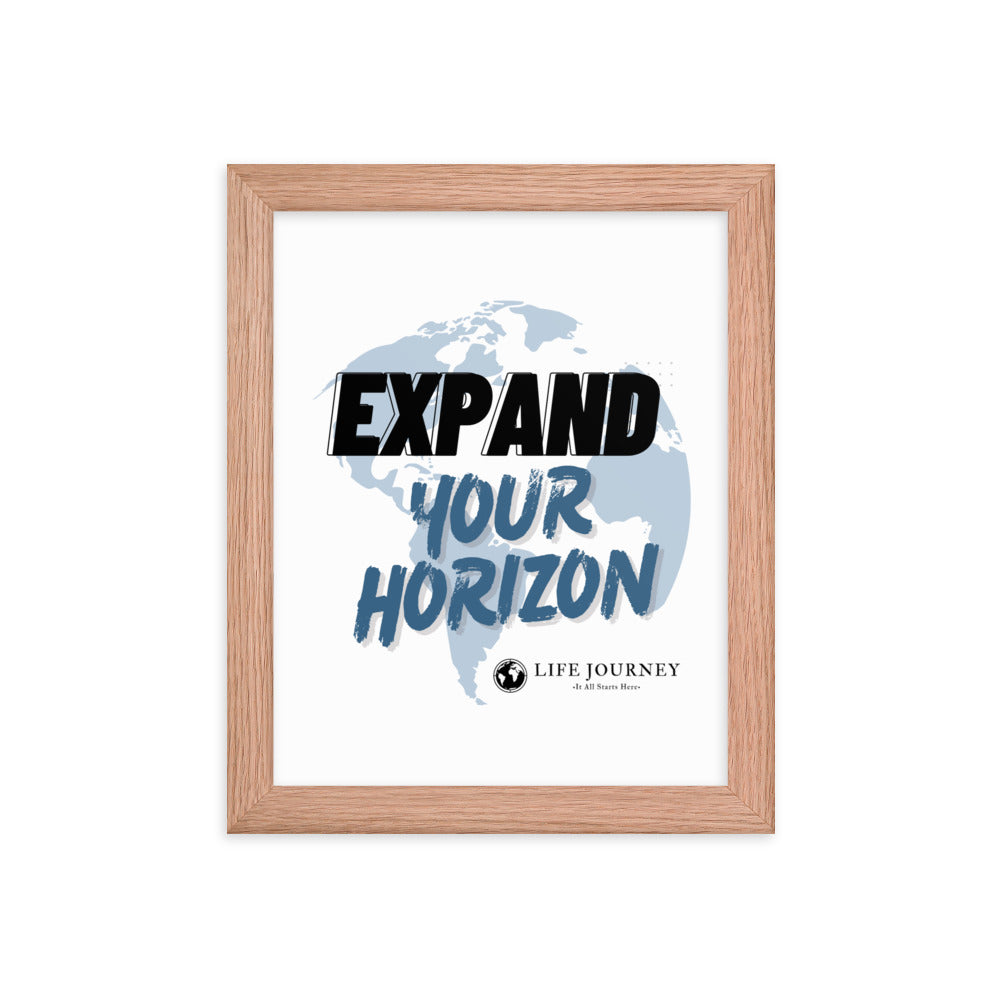 Framed poster Expand Your Horizon