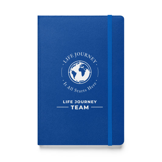 Hardcover bound notebook Life Journey Team
