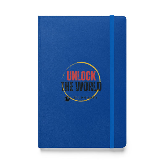Hardcover bound notebook Unlock The World