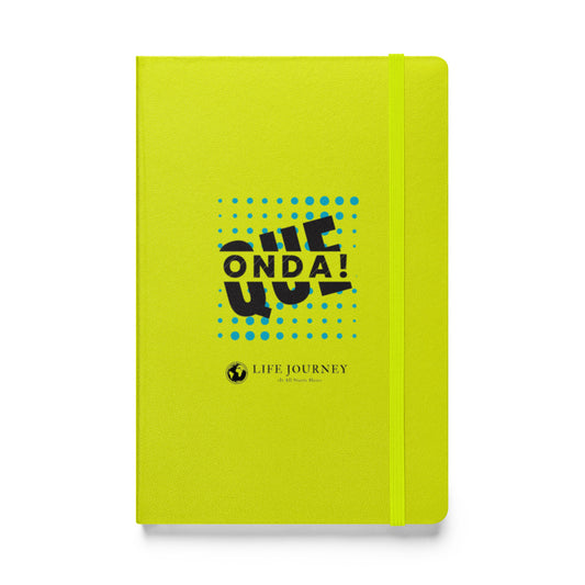 Hardcover bound notebook  Que Onda