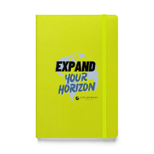 Hardcover bound notebook Expand Your Horizon