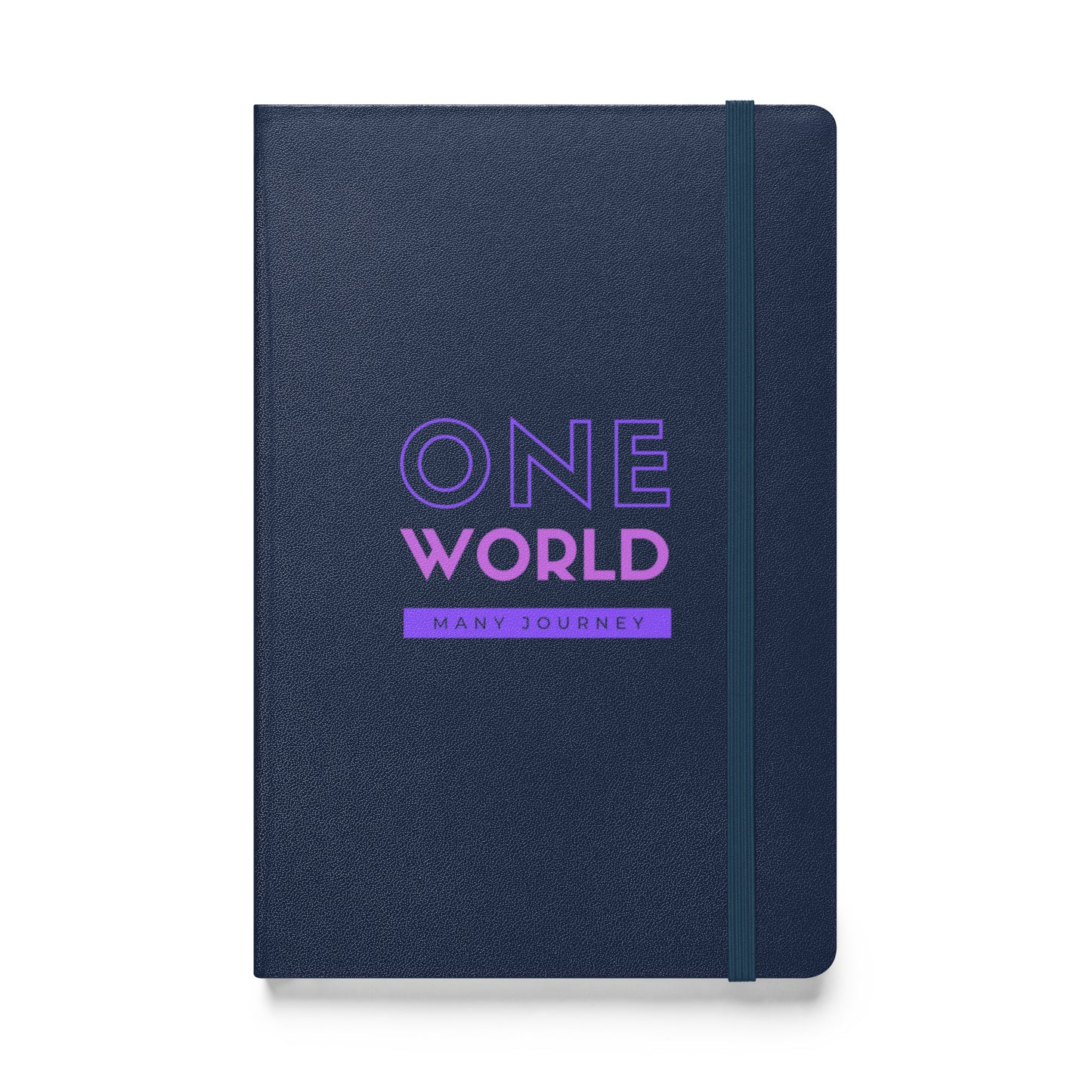 Hardcover bound notebook One World Many Journey