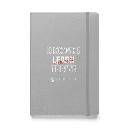 Hardcover bound notebook Discover Learn Thrive