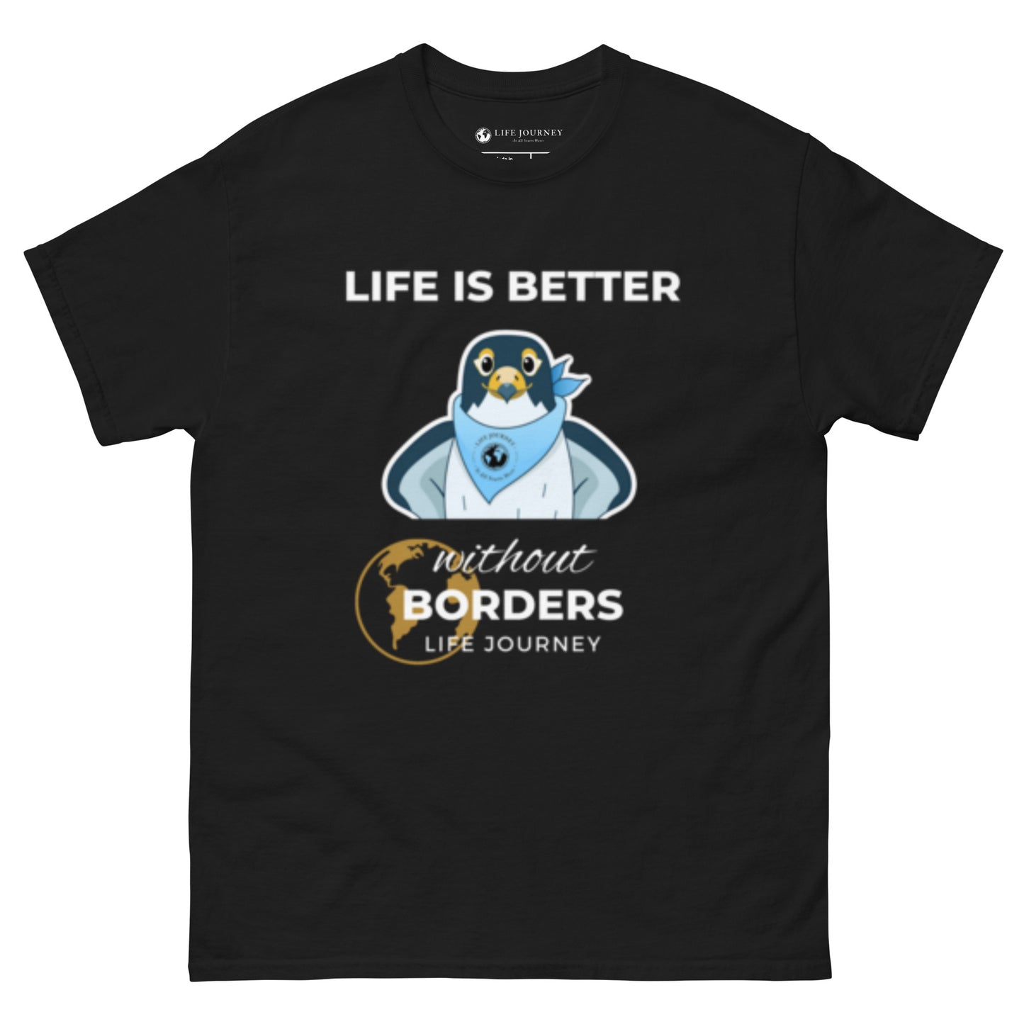 Men's classic tee Life Is Better Without Borders