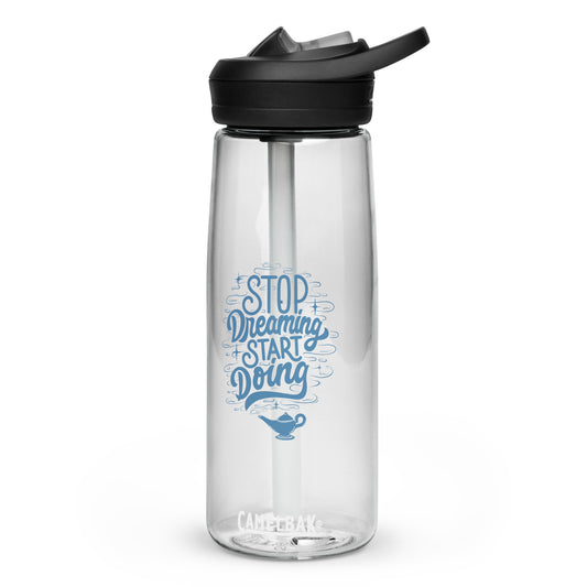 Sports water bottle Stop Dreaming Start Doing