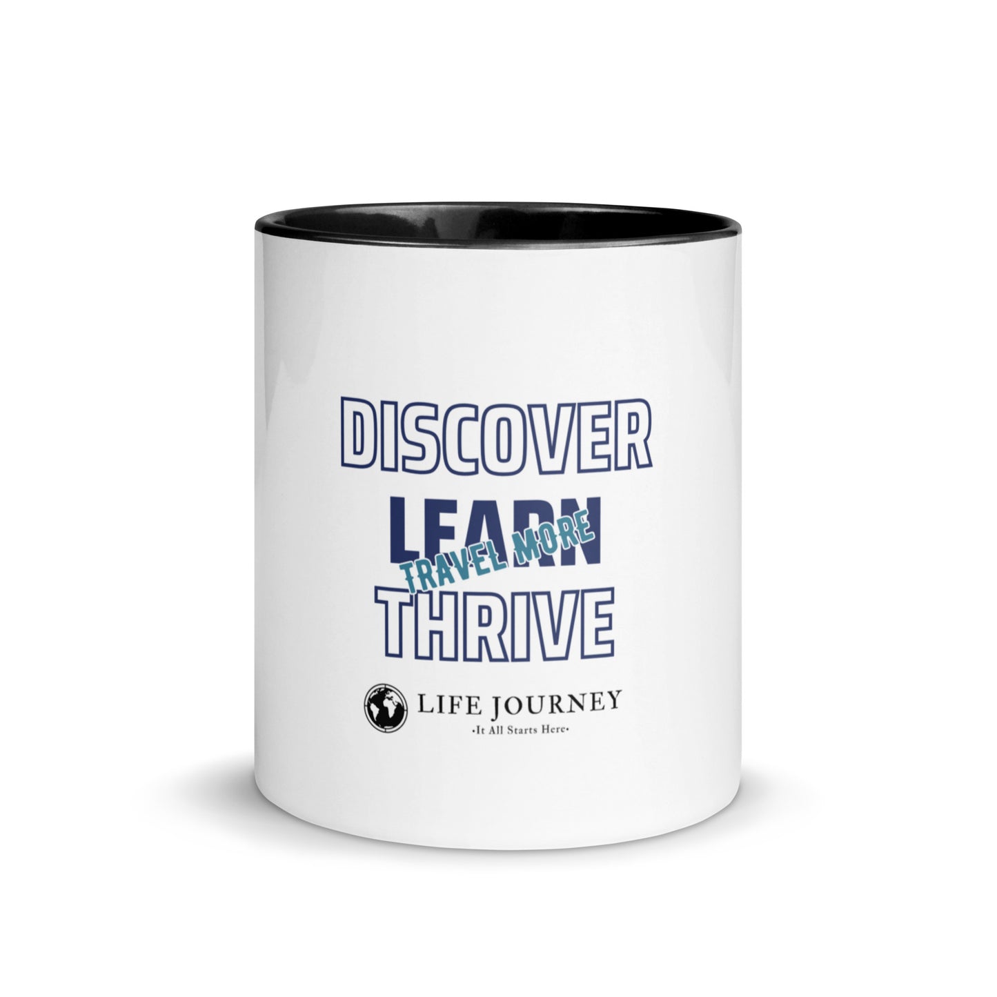 Mug with Color Inside Discover, Learn, Thrive