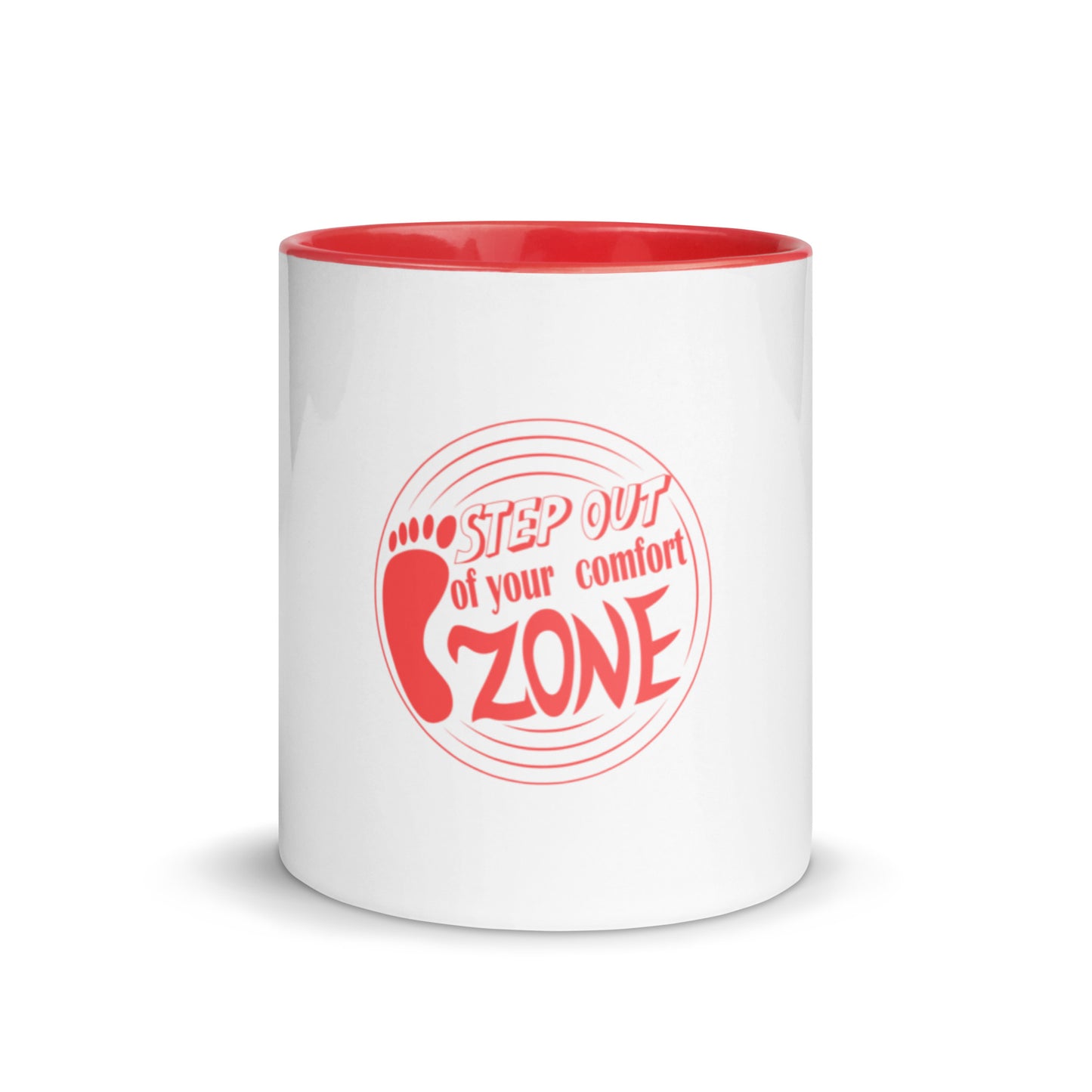 Mug with Color Inside Step Out Of Your Comfort Zone