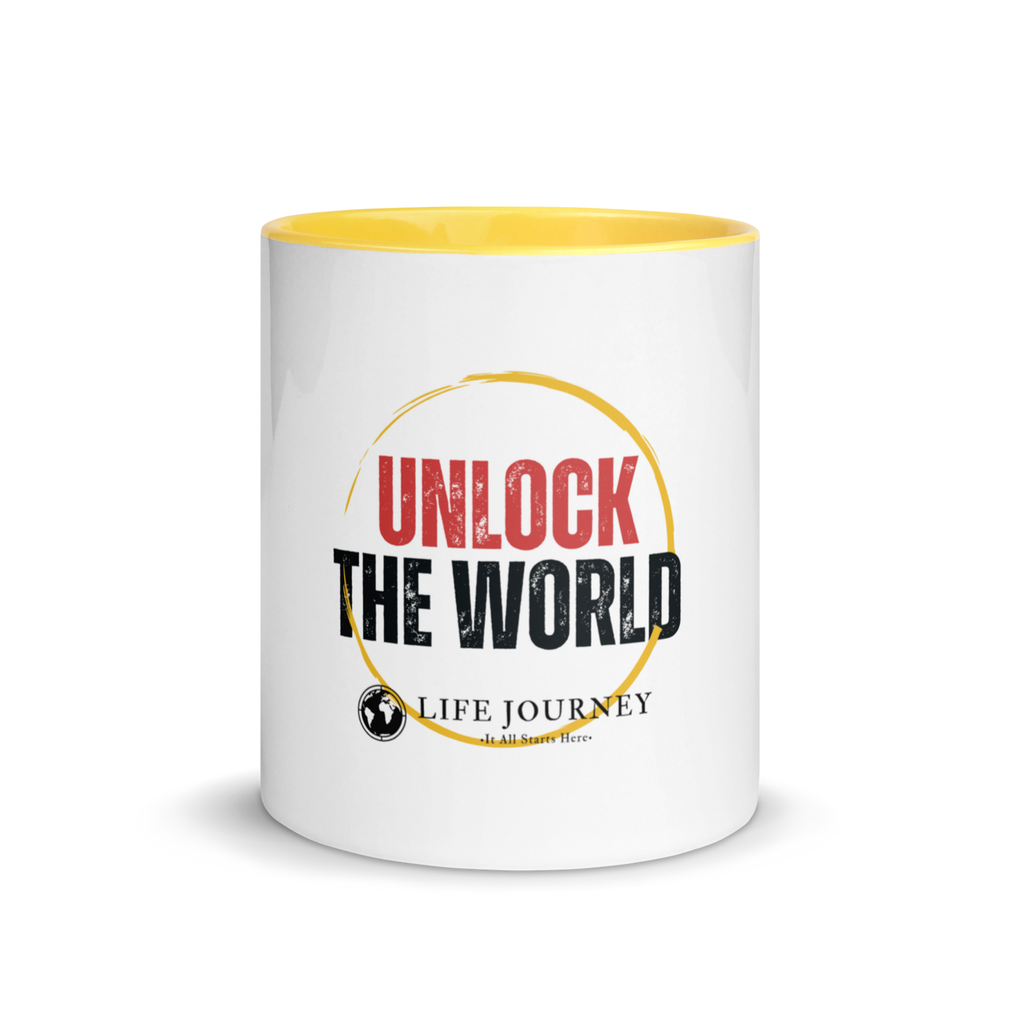 Mug with Color Inside Unlock The World