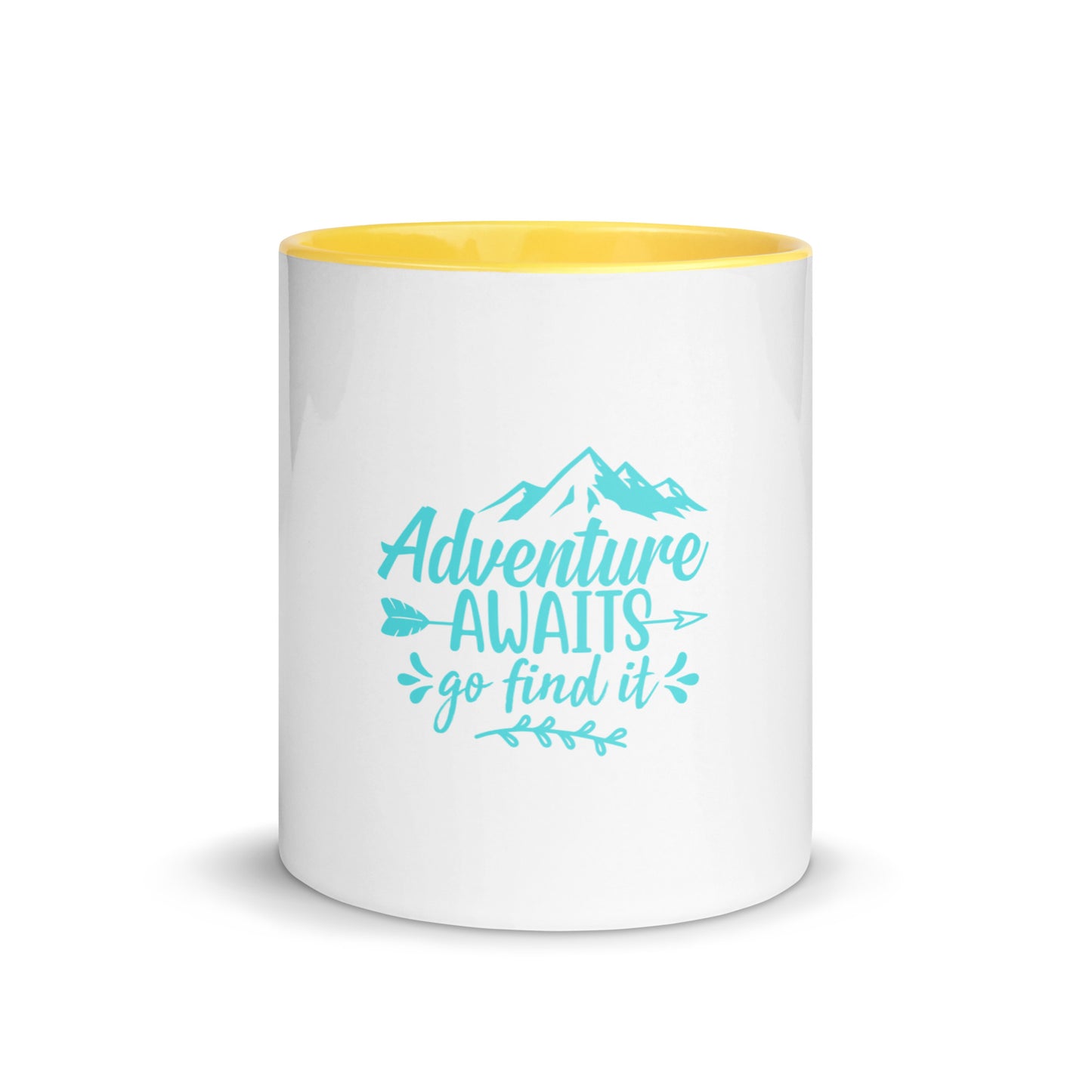 Mug with Color Inside Adventure Awaits Go Find It